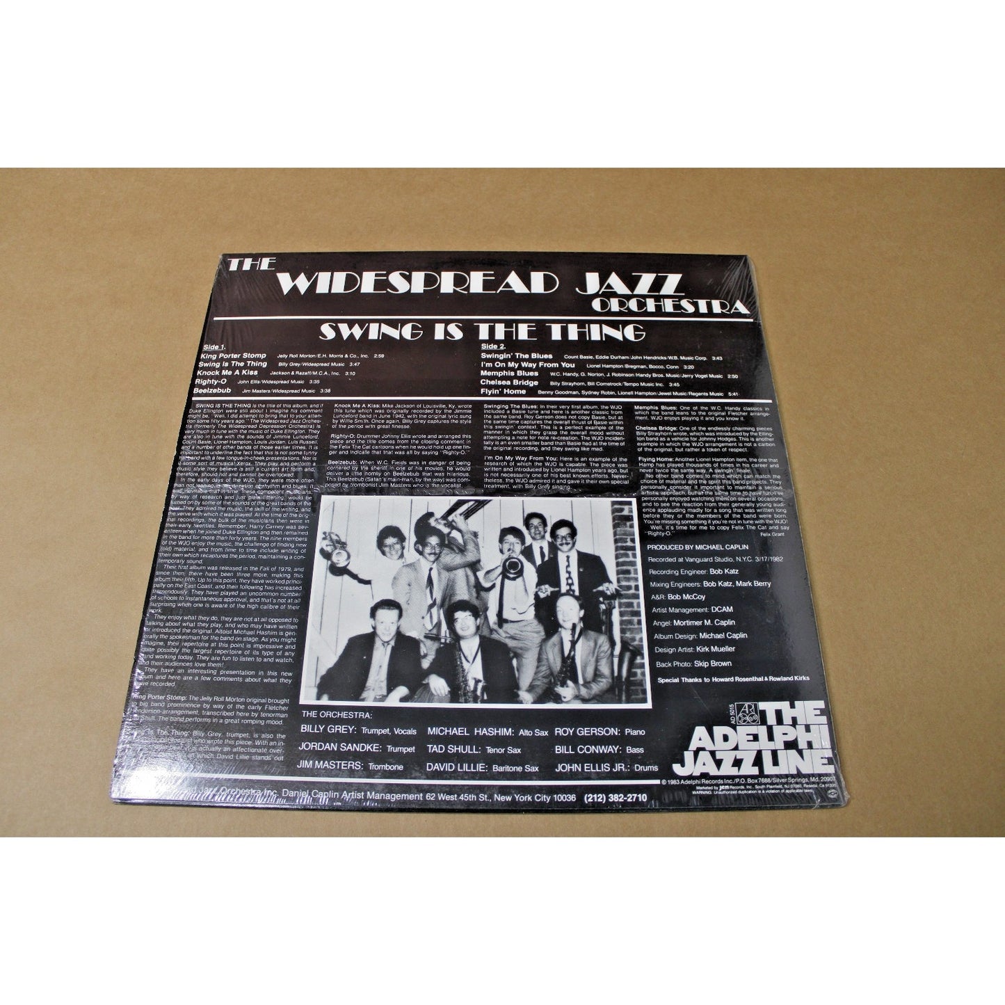 1982 "Swing is the Thing" Widespread Jazz (aka Widespread Depression Orchestra)