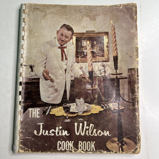SIGNED The Justin Wilson Cookbook Cajun Cooker 1965 Denham Springs Louisiana