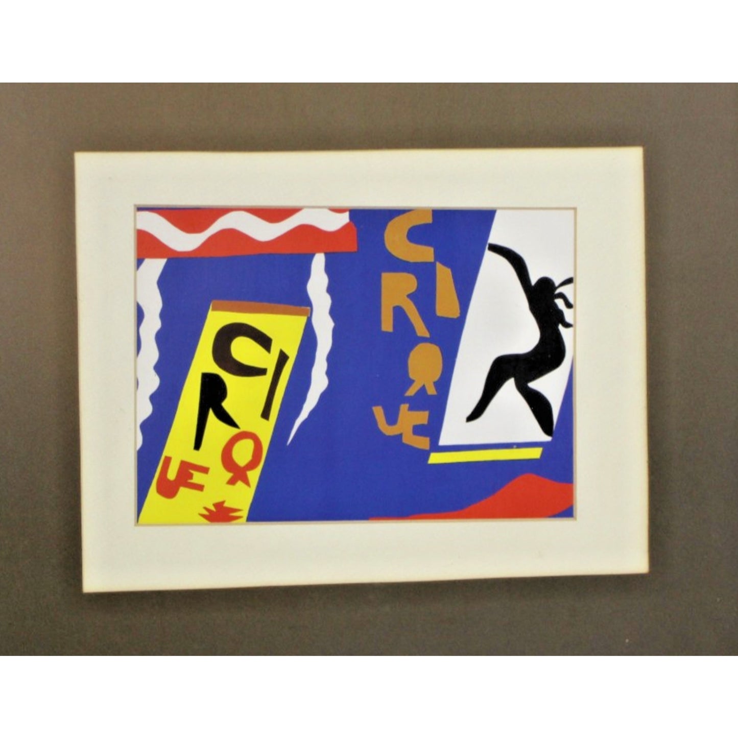 Vintage 17" x 14" Mattisse Print Le Cirque, Jazz Series, Vintage Lithograph
