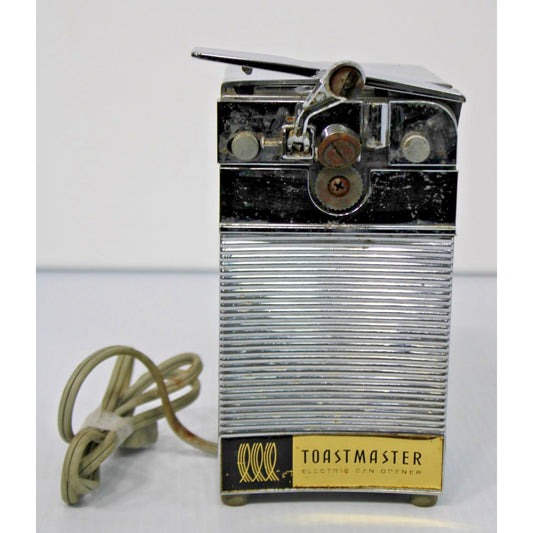 Vintage Chrome Mid-Century MCM Toastmaster Electric Can Opener #22A1- Working!