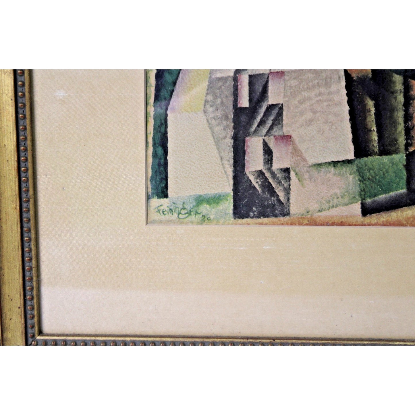 Lyonel Feininger Gelmerolda IX (Chuch at Gelmerolda) Framed Fine Art Lithograph