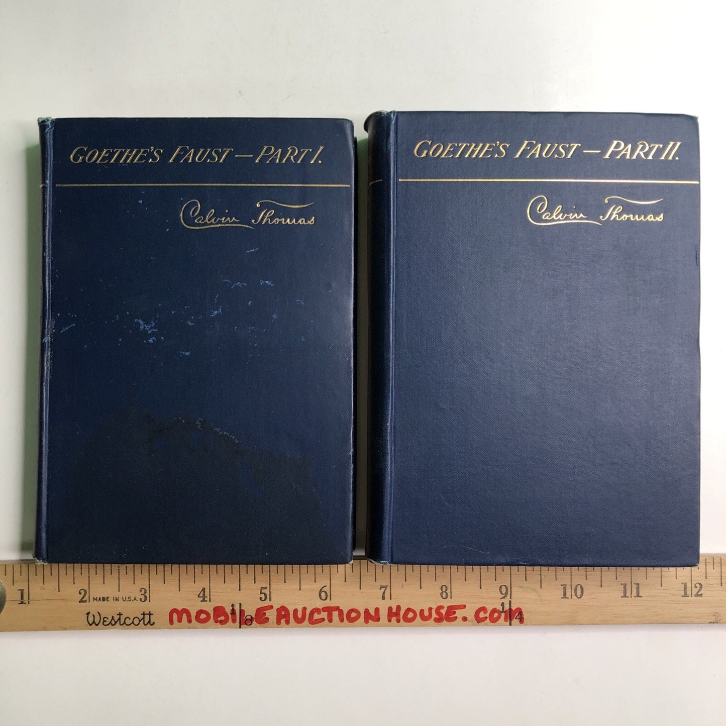 GOETHE'S FAUST PARTS I and II Edited By Calvin Thomas 1899 Hardcover