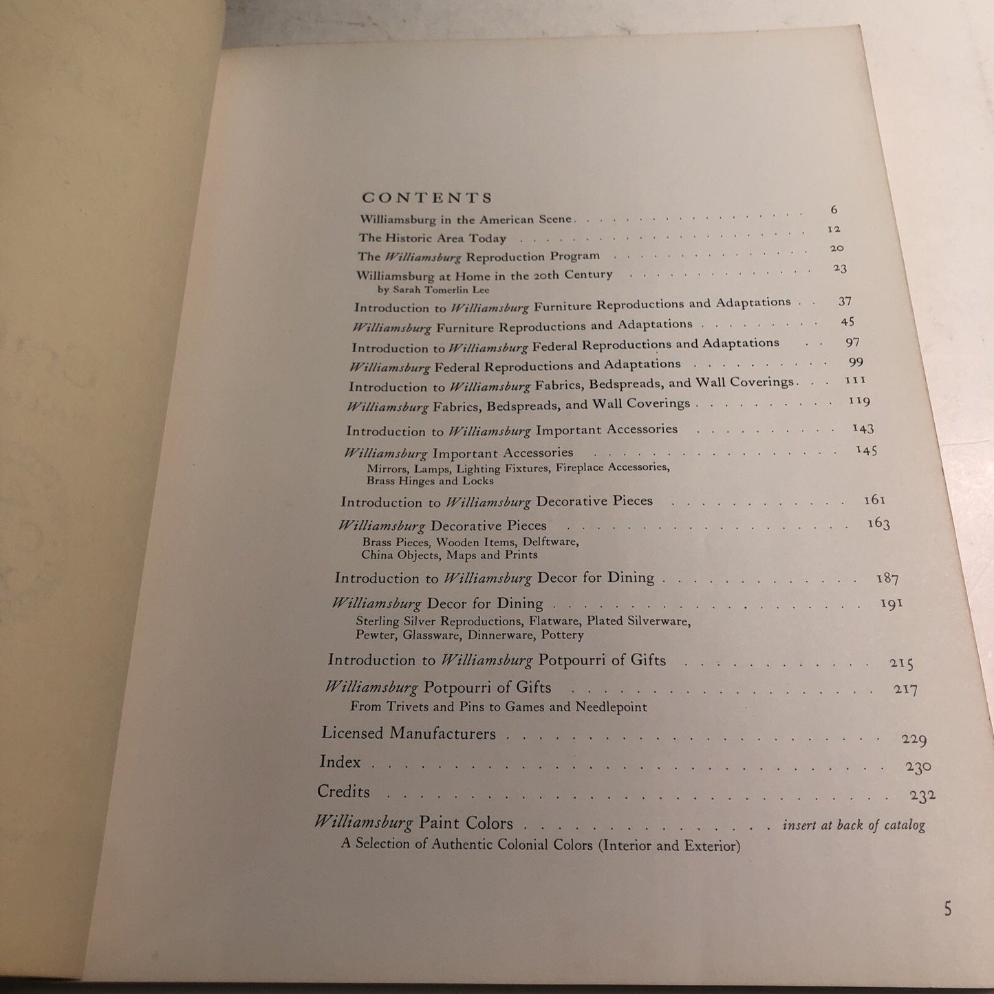 Williamsburg Reproductions Interior Designs Today's Living 1973 PB Craft House