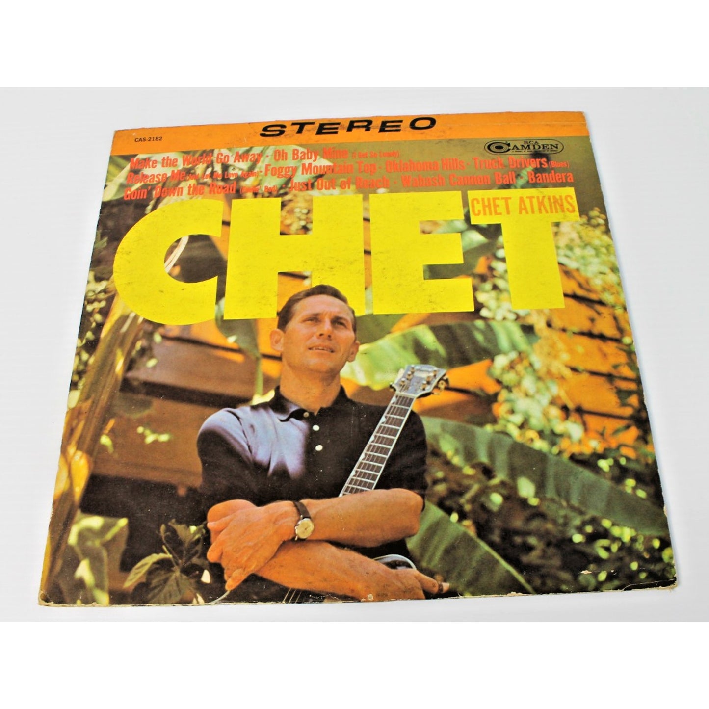 Chet Atkins- Chet, 1967 33 RPM Stereo Vinyl Record RCA/Camden CAS-2182, VG