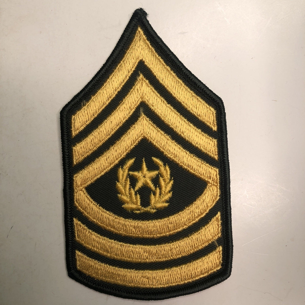 US Army Command Sergeant Major CSM Rank Insignia Embroidered Patch