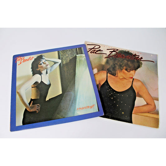 2 LP Lot, Pat Benetar- In the Heat of the Night, 1979 & Crimes of Passion, 1980