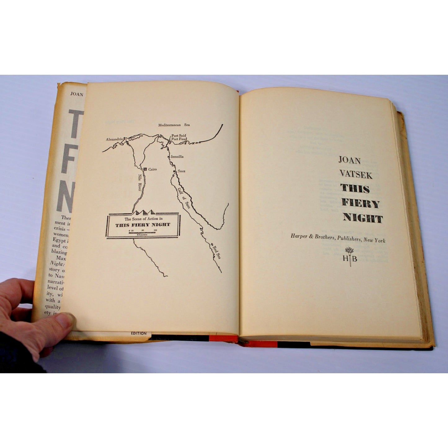 This Fiery Night by Joan Vatsek- Hardcover 1959 Book Club Edition