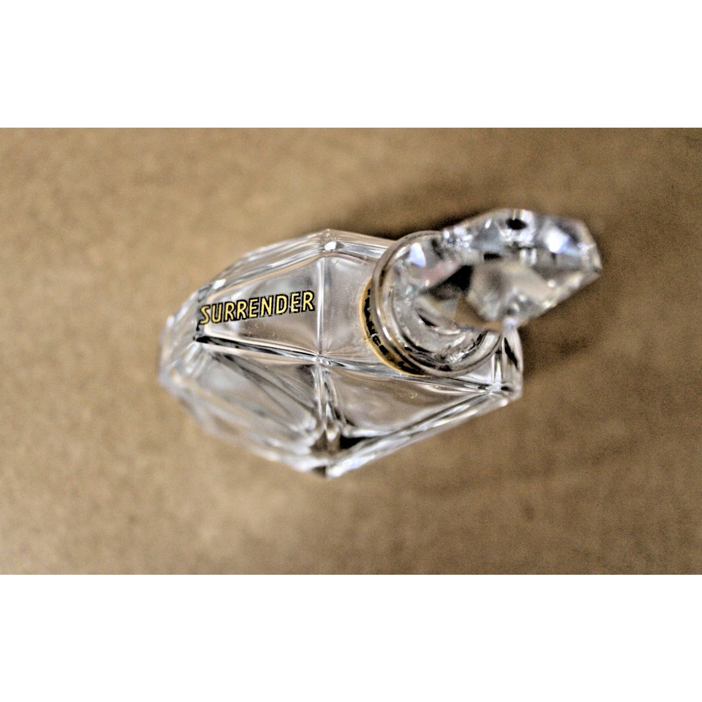 Antique Art Deco Baccarat Crystal Perfume Bottle Signed Ciro Paris Surrender, 24