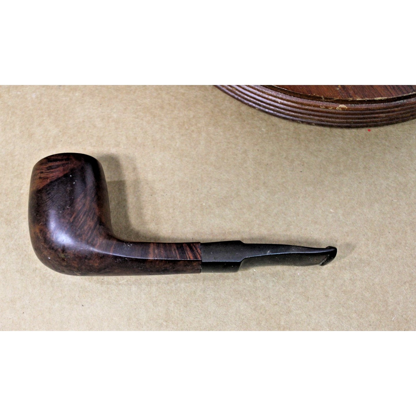 Vintage Pipe Rack + 3 Pipes, GBD London, Yello Bole, Mid-Century Bakelite Stem