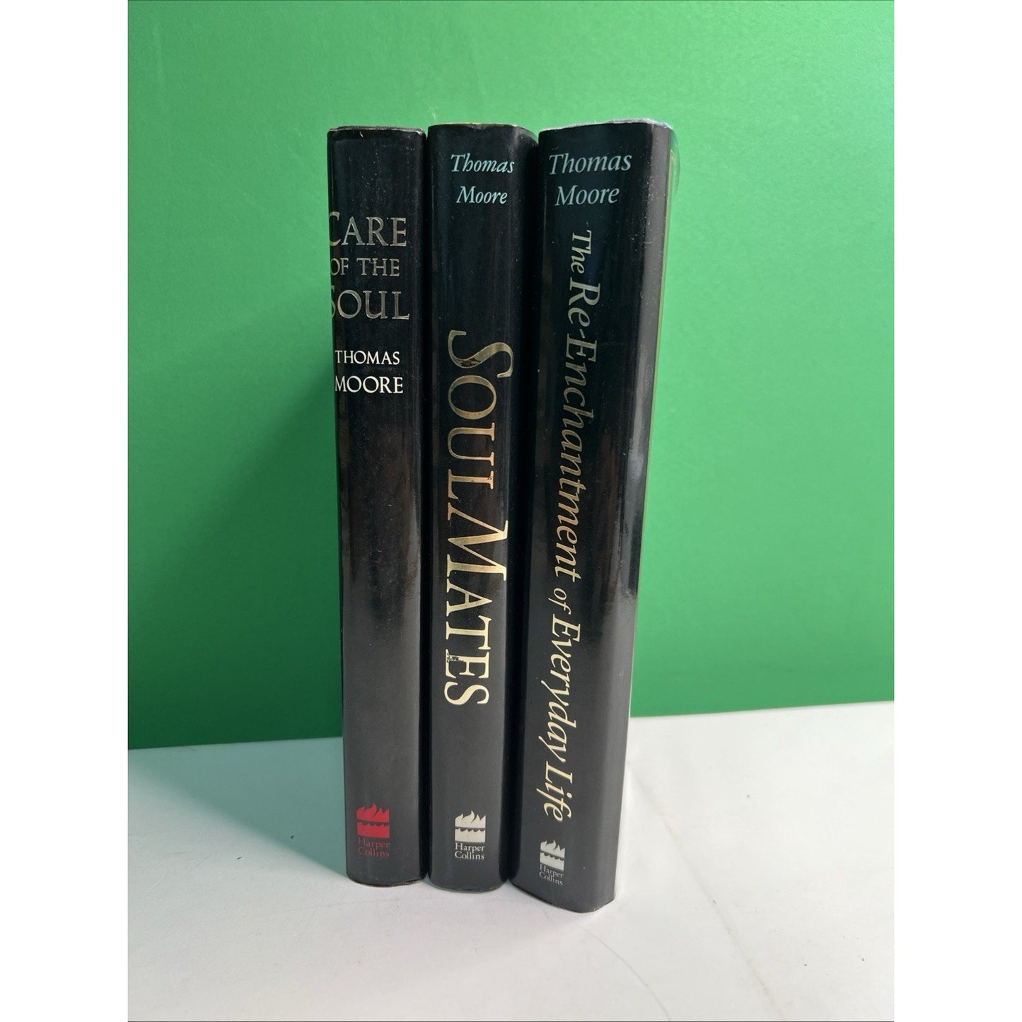 Lot 3 Thomas Moore Books HC/DJ Care Of The Soul Mates Te-Enchantment Everyday