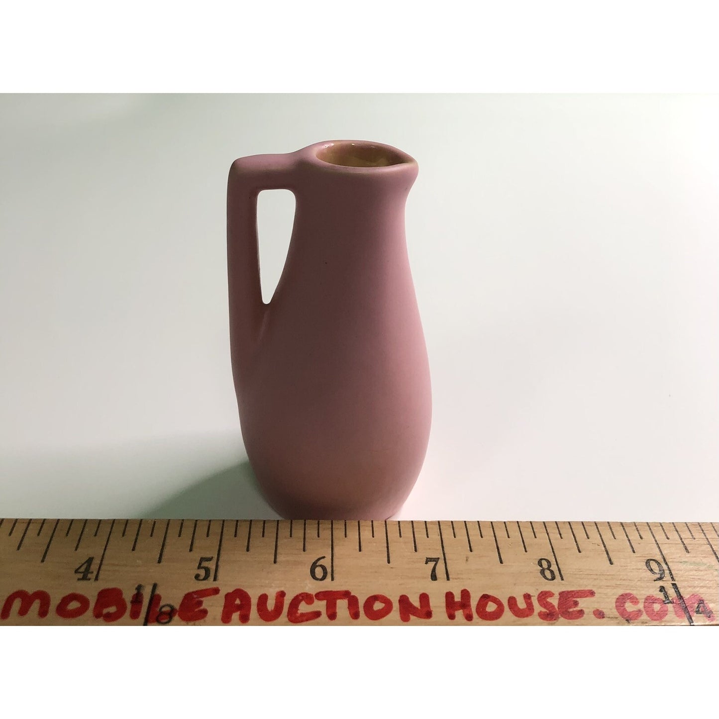 Vintage KELLOGGS POTTERY CREAMER Vase Pink Northern Michigan