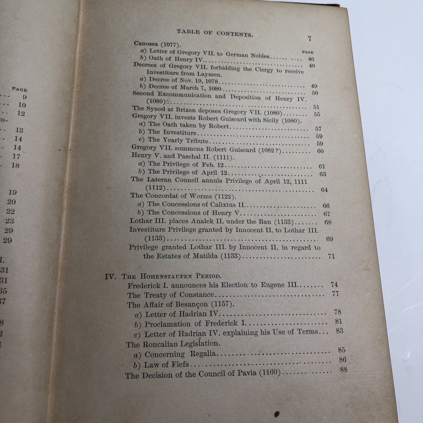Select Mediaeval Documents And Other Material History Of Church & Empire 1892