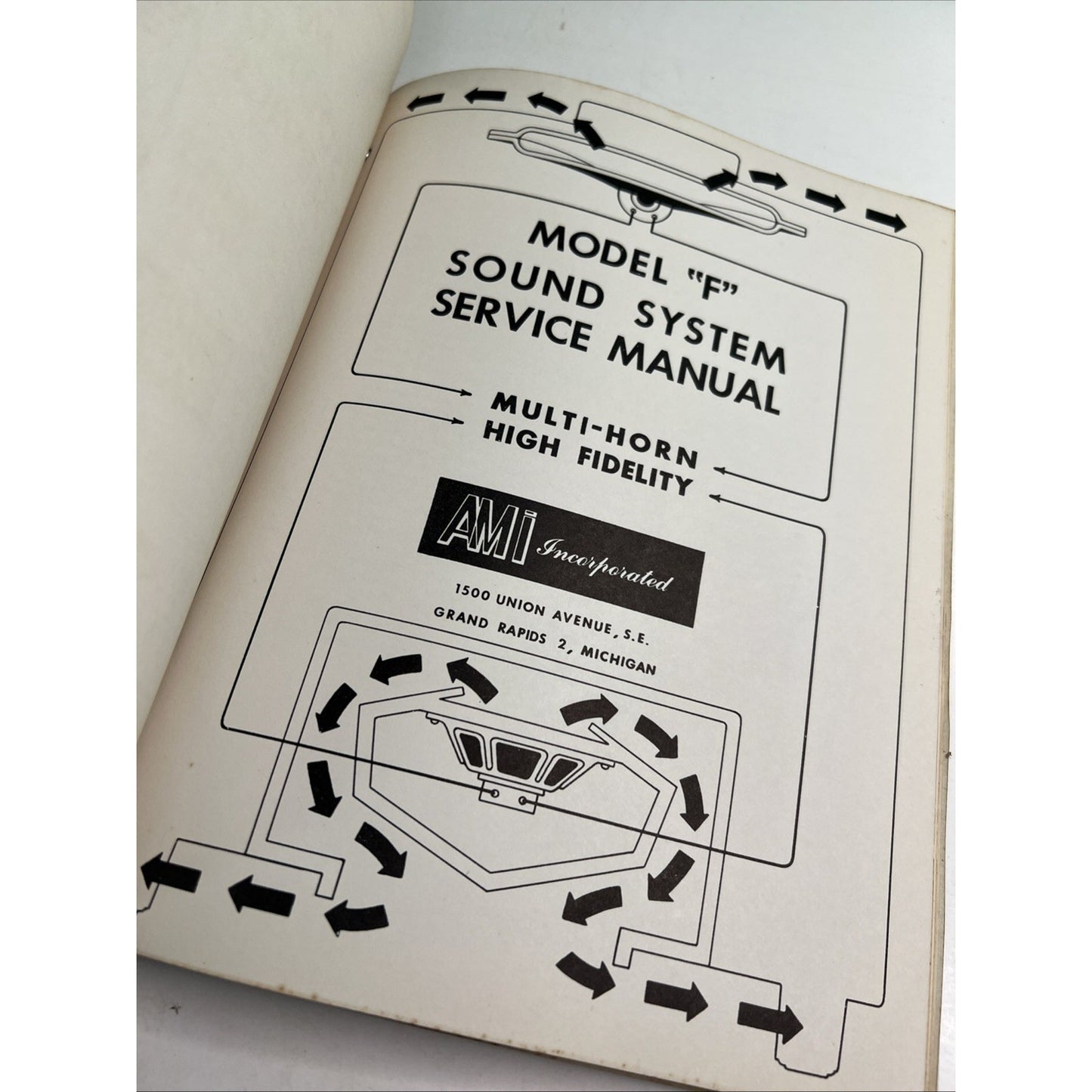 ORIGINAL AMI Model F Service Manual Phonograph Jukebox Parts Repair Schematics