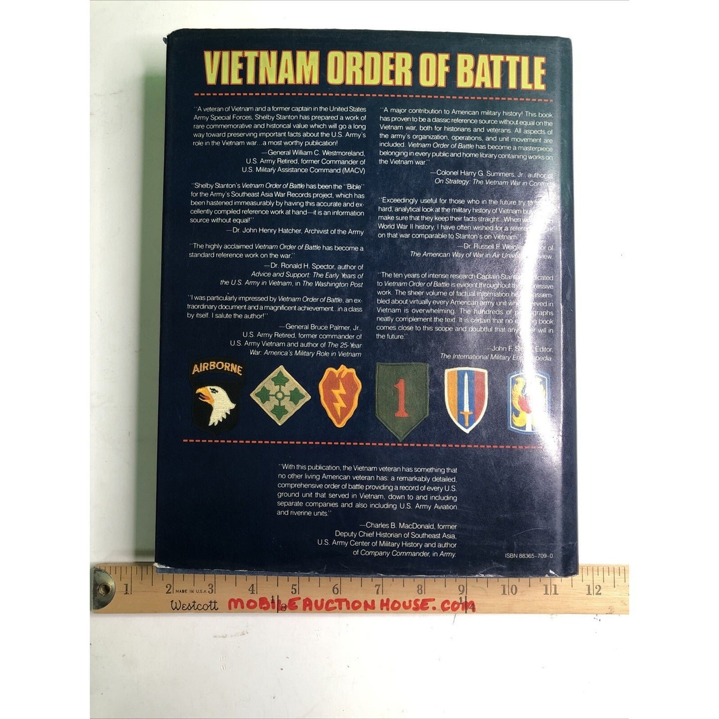 Vietnam Order of Battle by Shelby L. Stanton 1986 HB/DJ