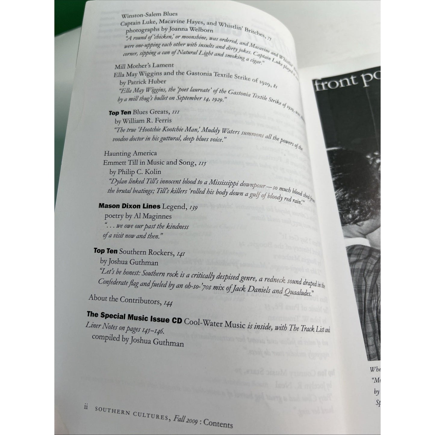 Southern Cultures Magazine Fall 2009 Vol 15 Number 3 MUSIC University NC Press