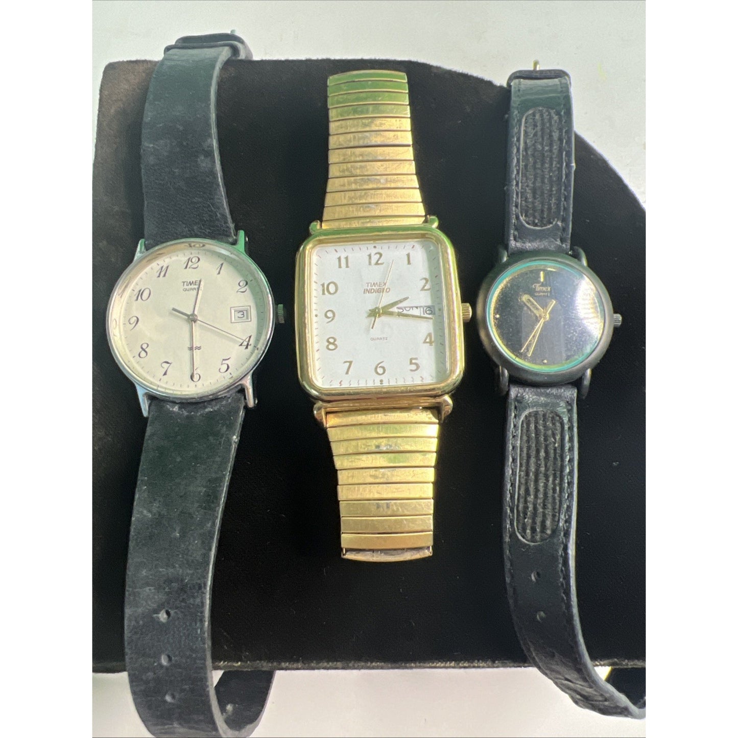 Lot Of 3 Timex Quartz Watches For Parts Or Repair