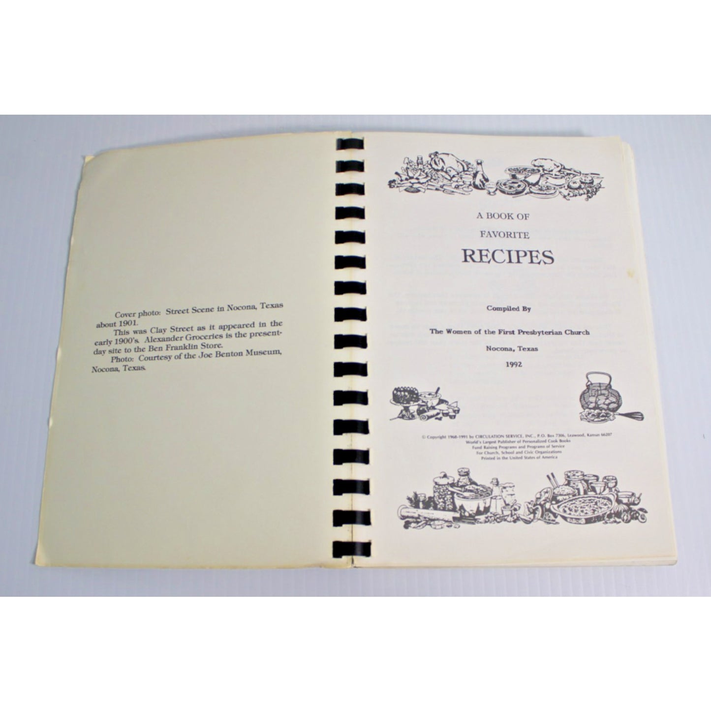 Vintage 1992 Nocona Texas Cookbook- Women of First Presbyterian Church