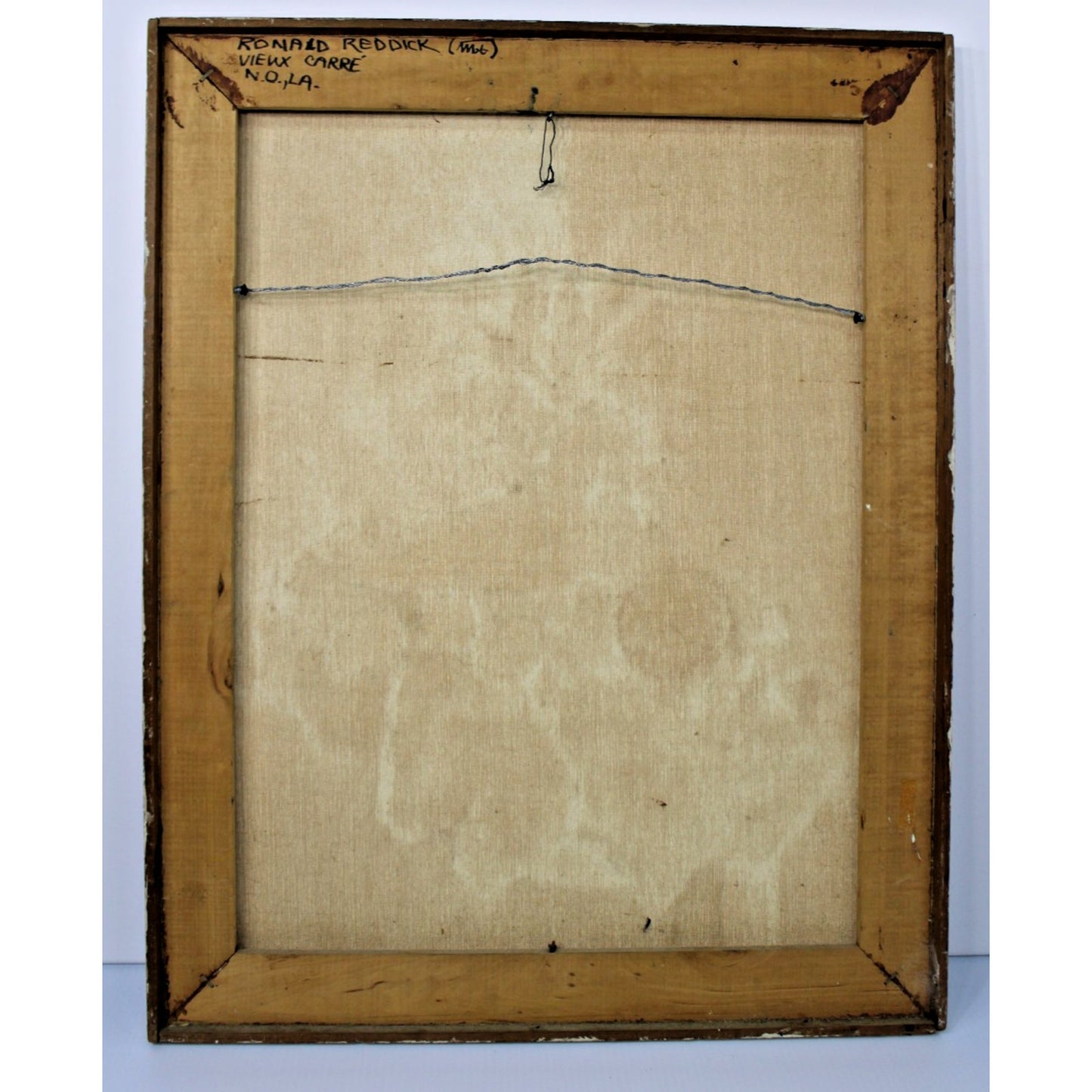 Heavy Impasto Mid-Century Oil on Canvas by New Orleans Artist Ron Reddick 29x23