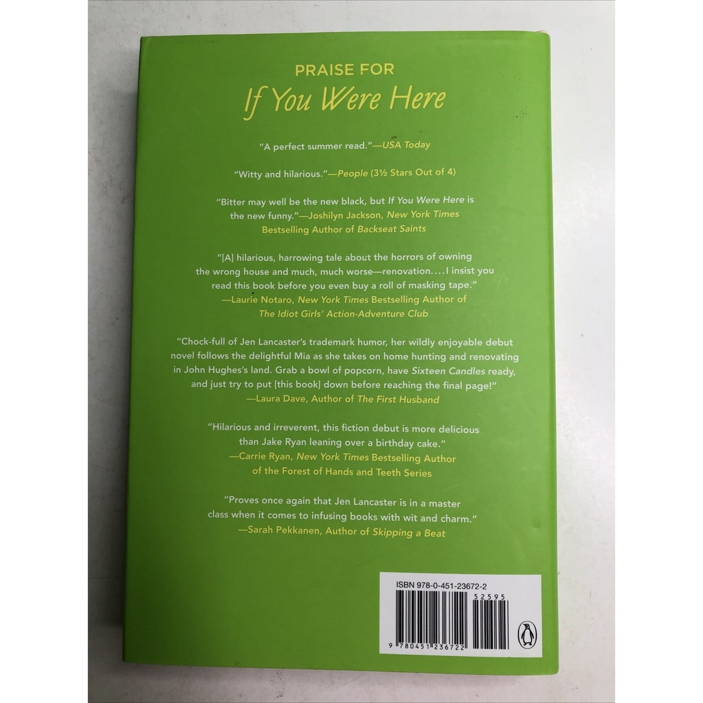 HERE I GO AGAIN By Jen Lancaster HC DJ SIGNED BY AUTHOR Novel 2013