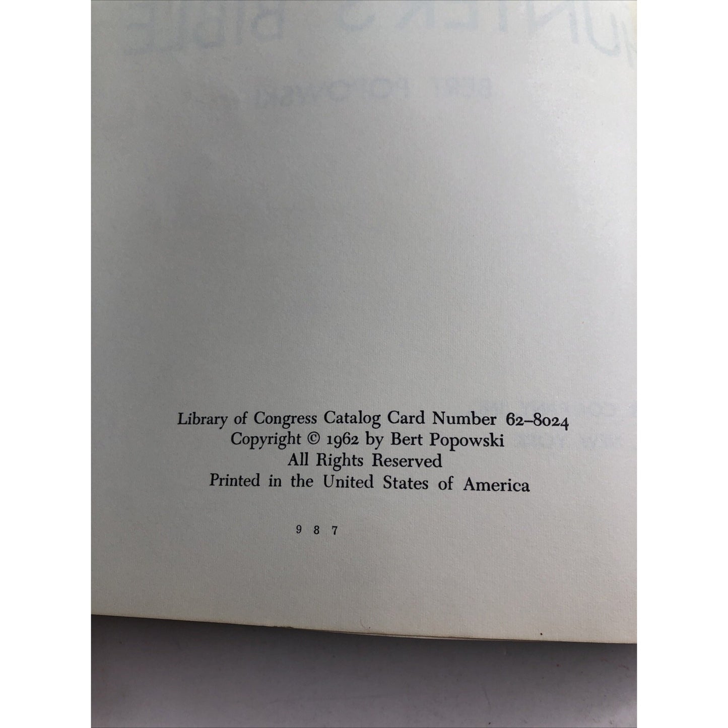 The Varmint And Crow Hunter’s Bible By Bert Popowski 1962 PB