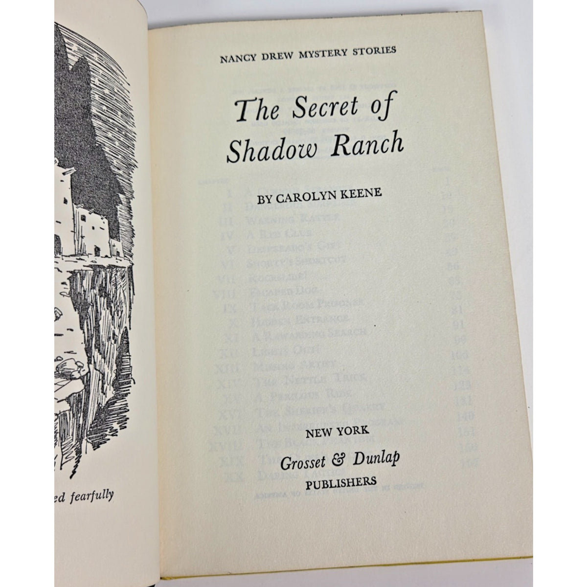 Vintage Nancy Drew The Secret of Shadow Ranch Volume 5 Grosset and Dunlap
