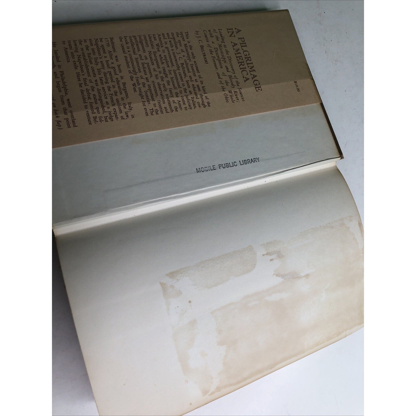 1962 A Pilgrimage In America By Beltrami HC DJ Ex Library