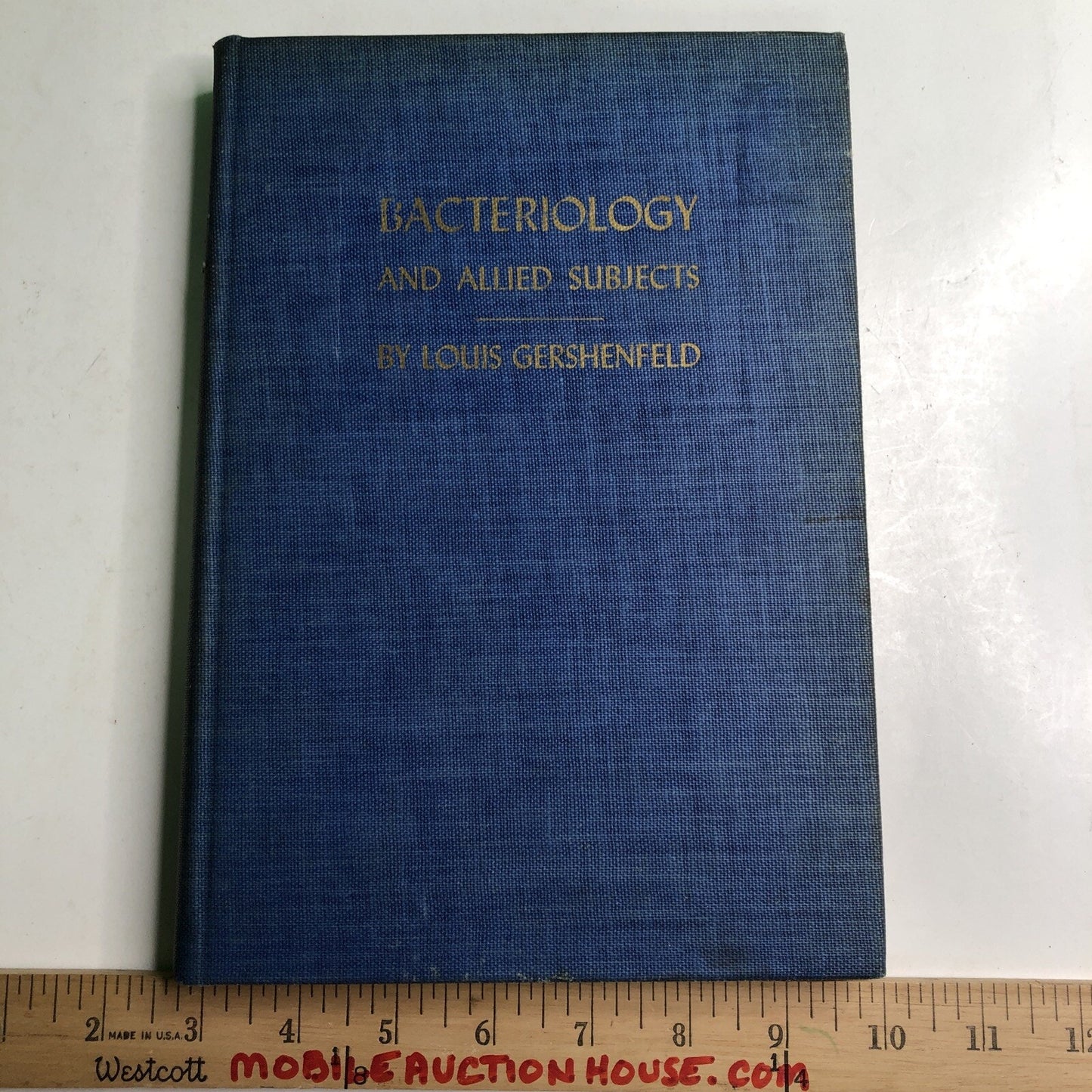 1947 Bacteriology And Allied Subjects By Louis Gershenfeld 2nd Printing HC Illus