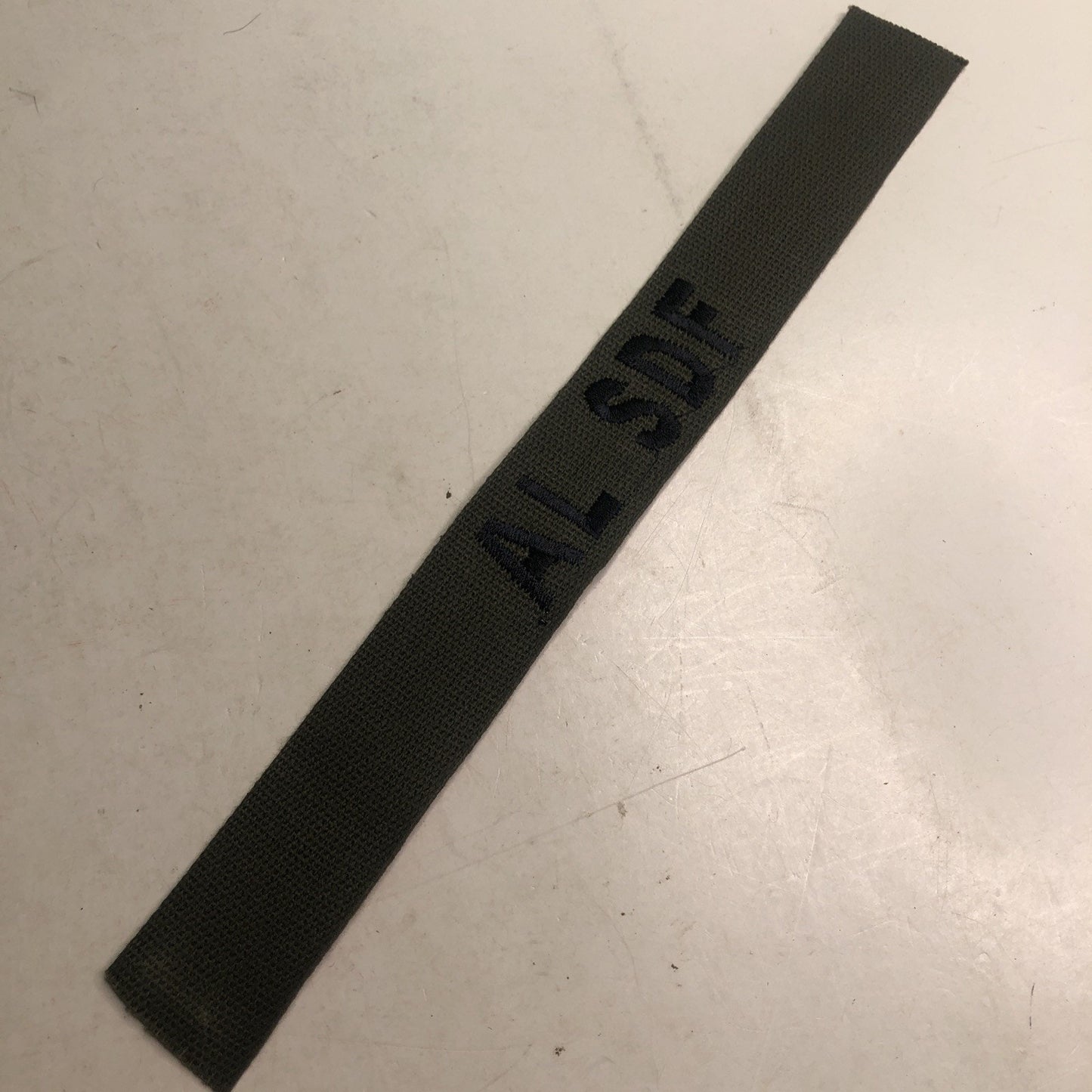 AL SDF MILITARY PATCH SEW ON NAME TAPE TAG US ARMY OLD STOCK