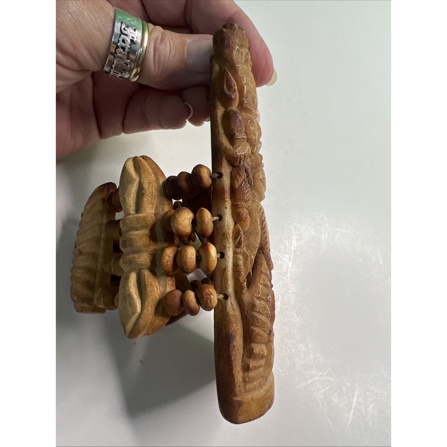 Vintage Handcarved Artisan Crafted Bracelet Natural Material