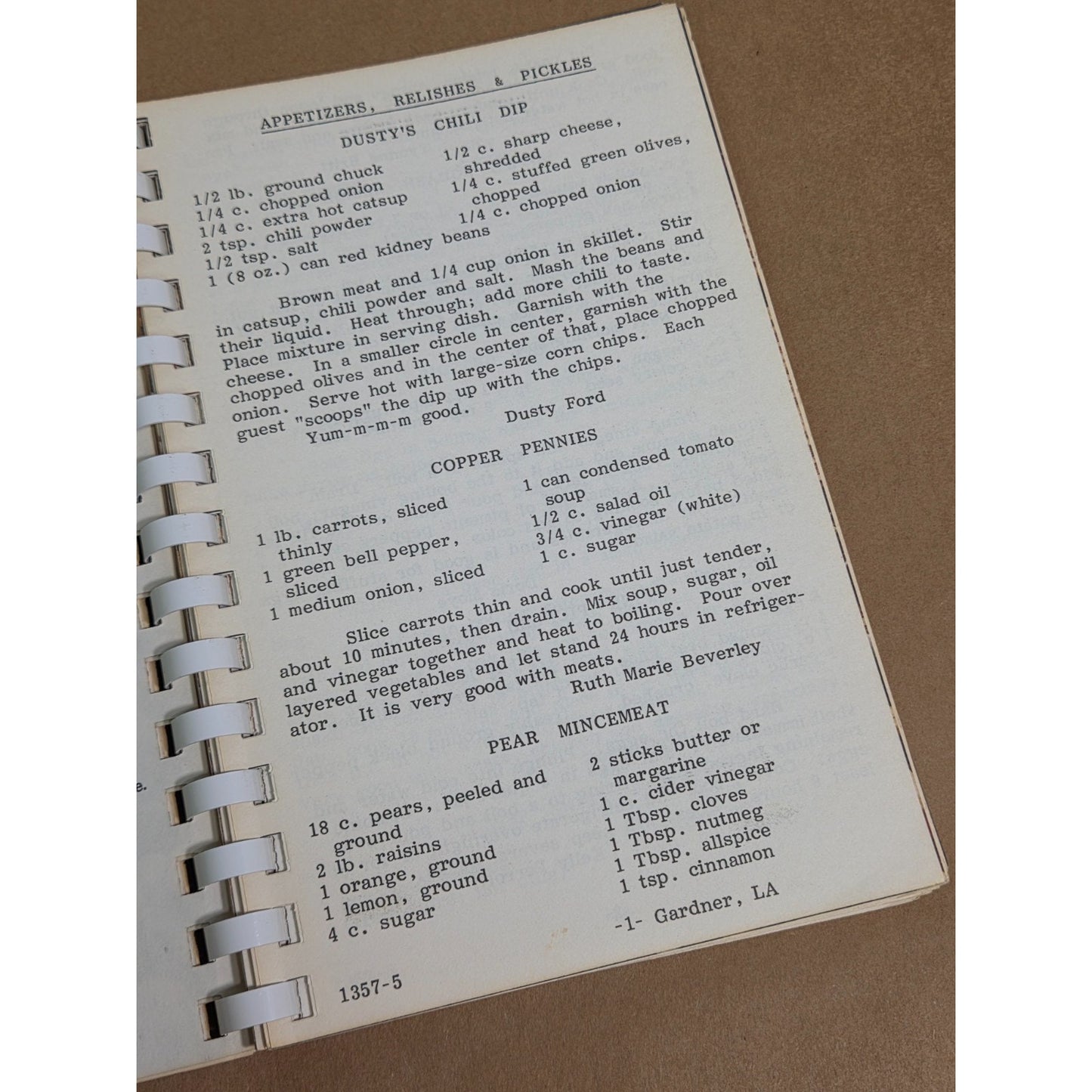 Vintage 1985 Gardner Baptist Church Louisiana Cookbook - Our Favorite Recipes