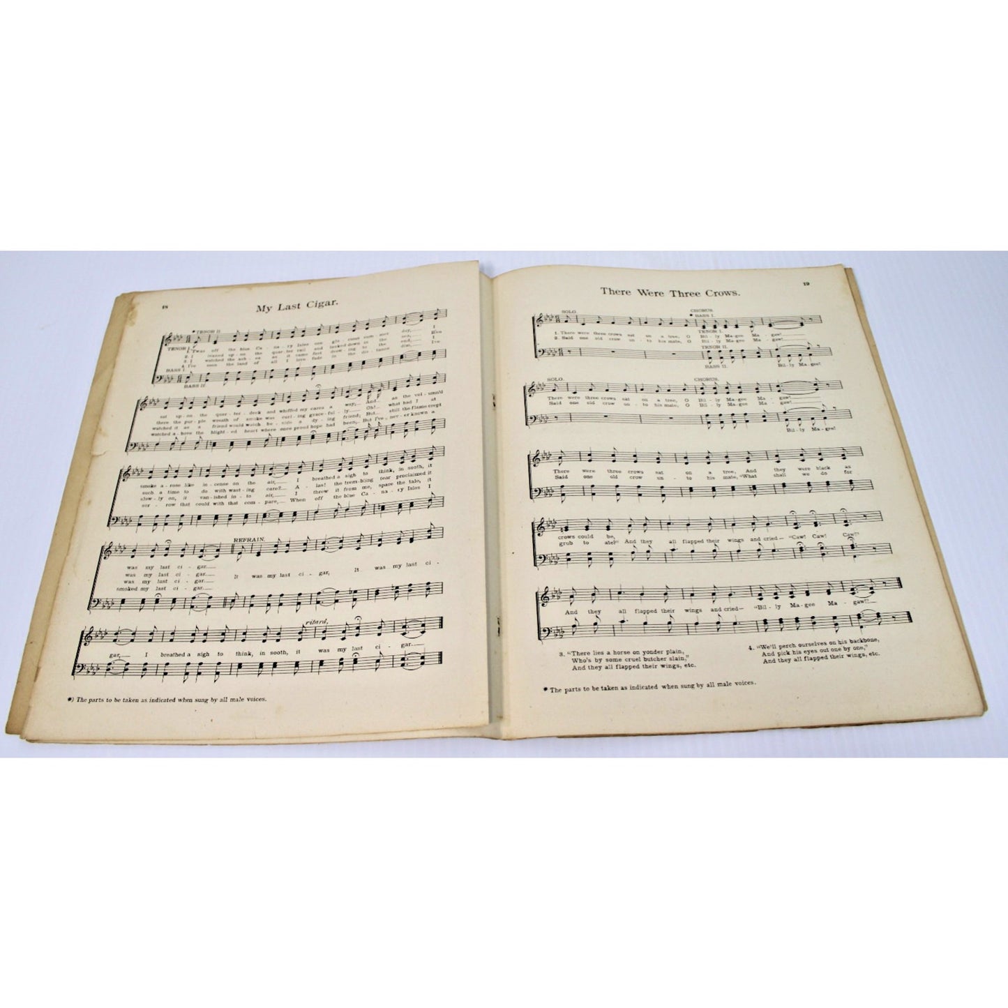 Antique 1907 "College Songs" Sheet Music Collection No. 3 Piano Vocal Complete