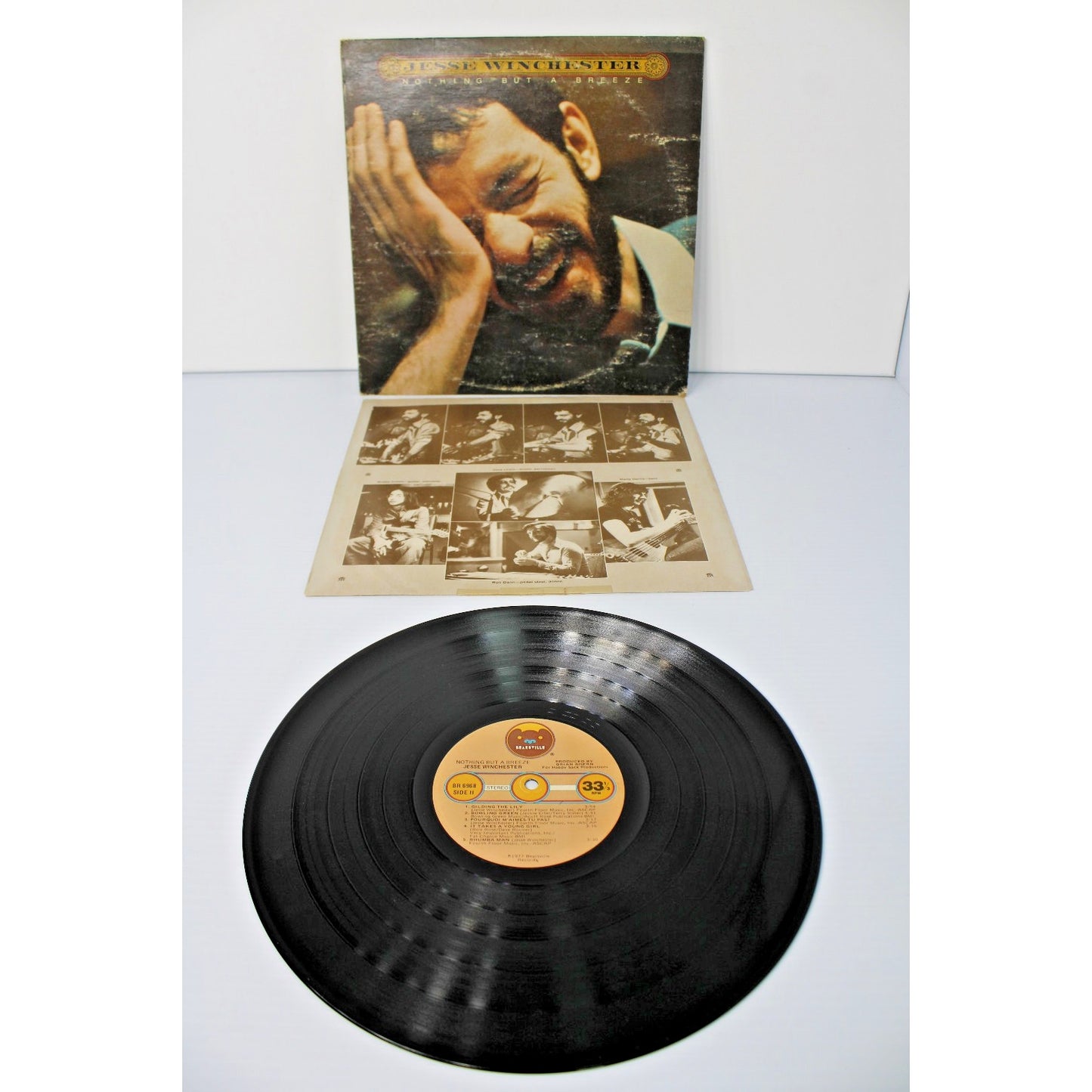 Jesse Winchester- Nothing But A Breeze, 1977 Vintage 12" LP BR 6968 Lyric Sleeve