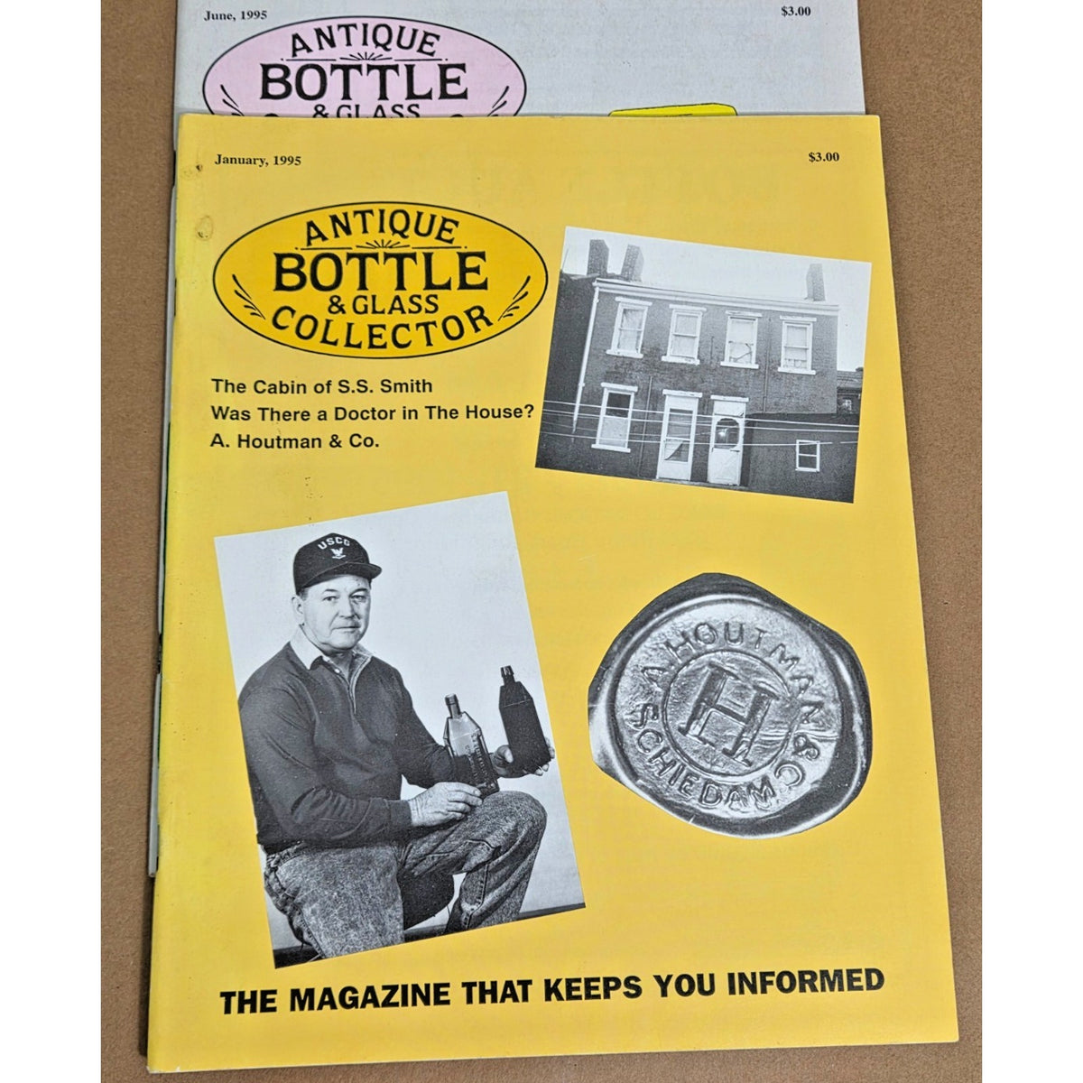 Vintage Antique Bottle & Glass Collector Magazine Lot 1995 Run Set of 11 Issues
