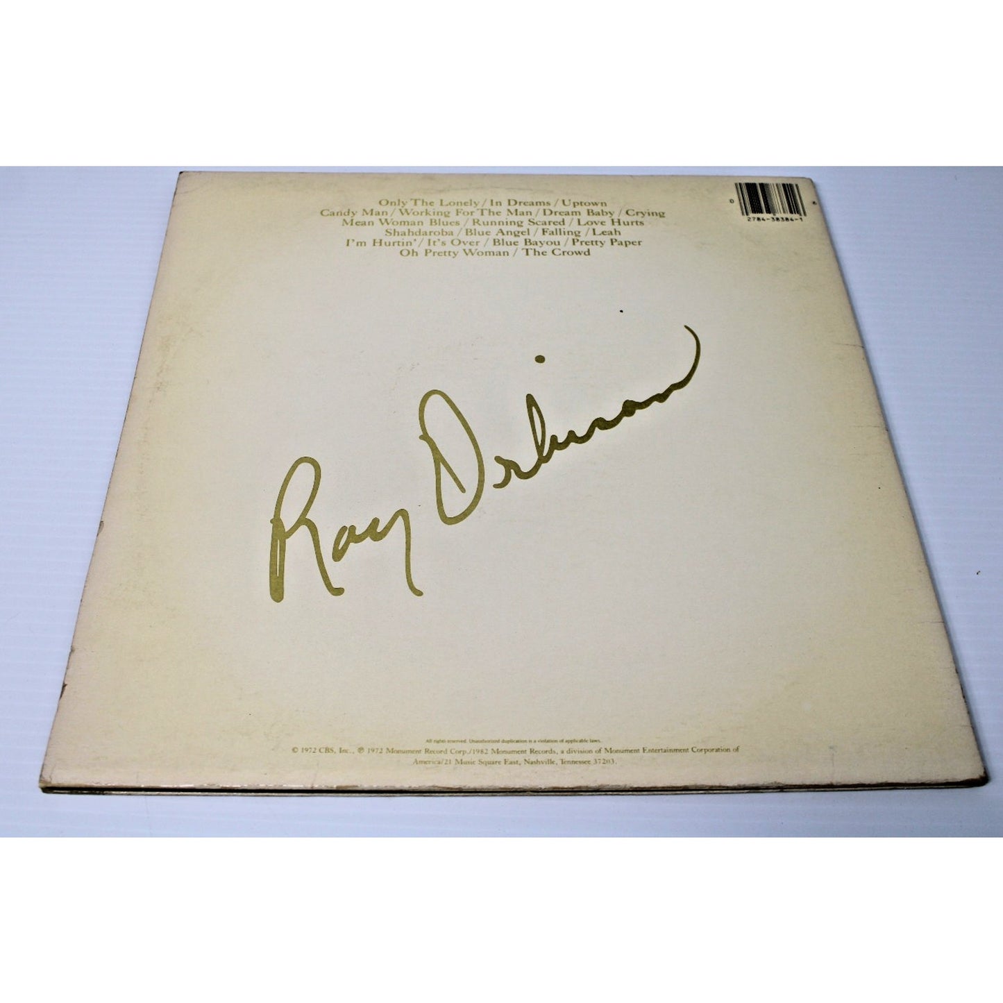 Roy Orbison- The All-Time Greatest Hits Of Roy Orbison LP Gatefold KWG 38384