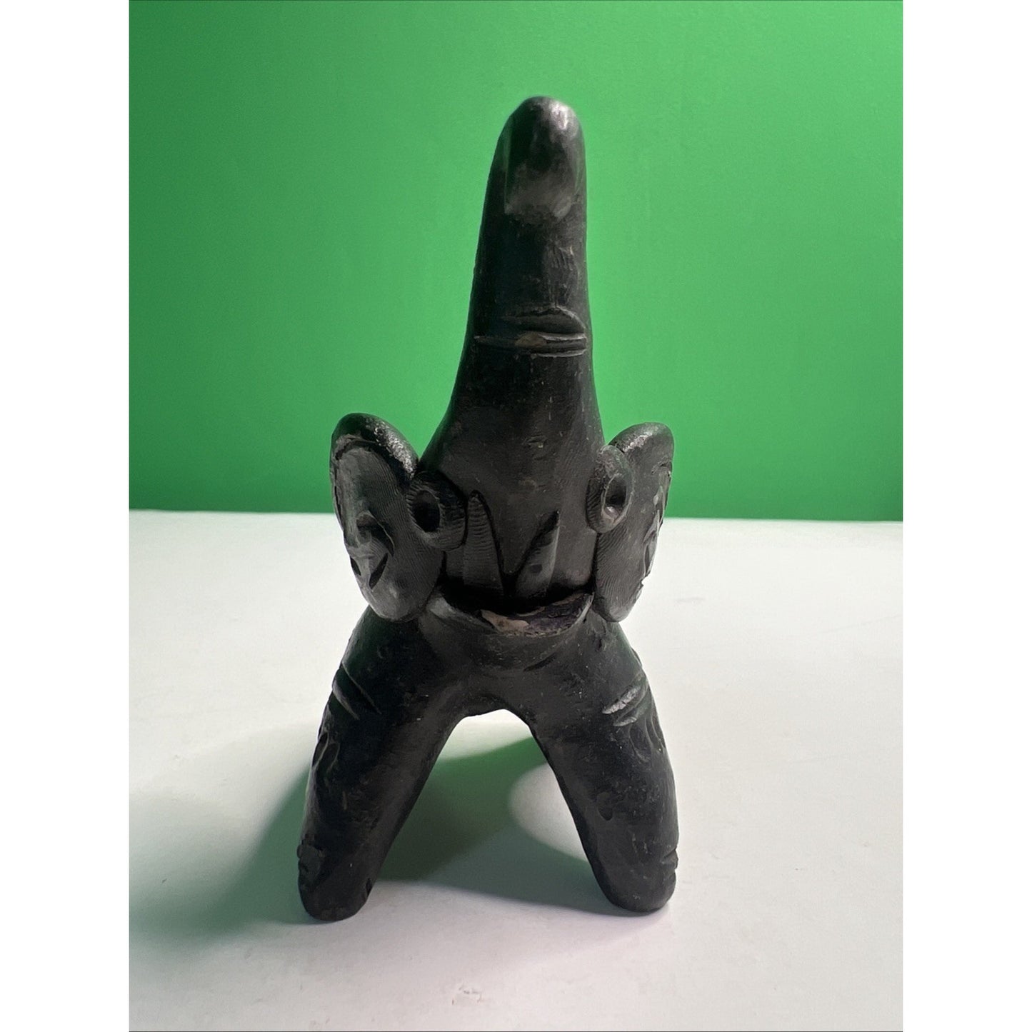 Black Clay Barro Negro Elephant From Oaxaca Mexico Handmade Detailed Good Luck