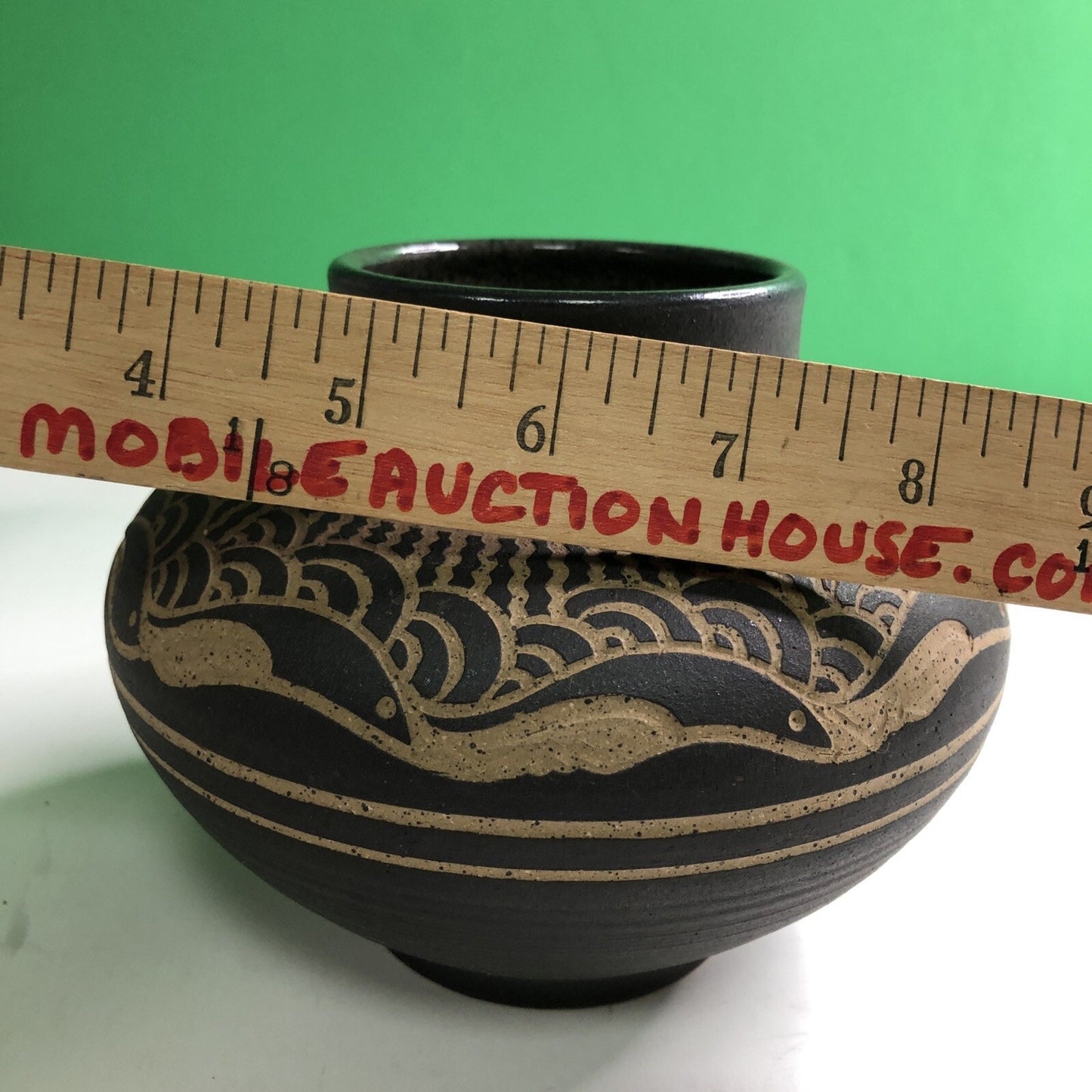 1985 CHARLES SMITH Art Pottery Vase Planter African American- Mobile, Alabama