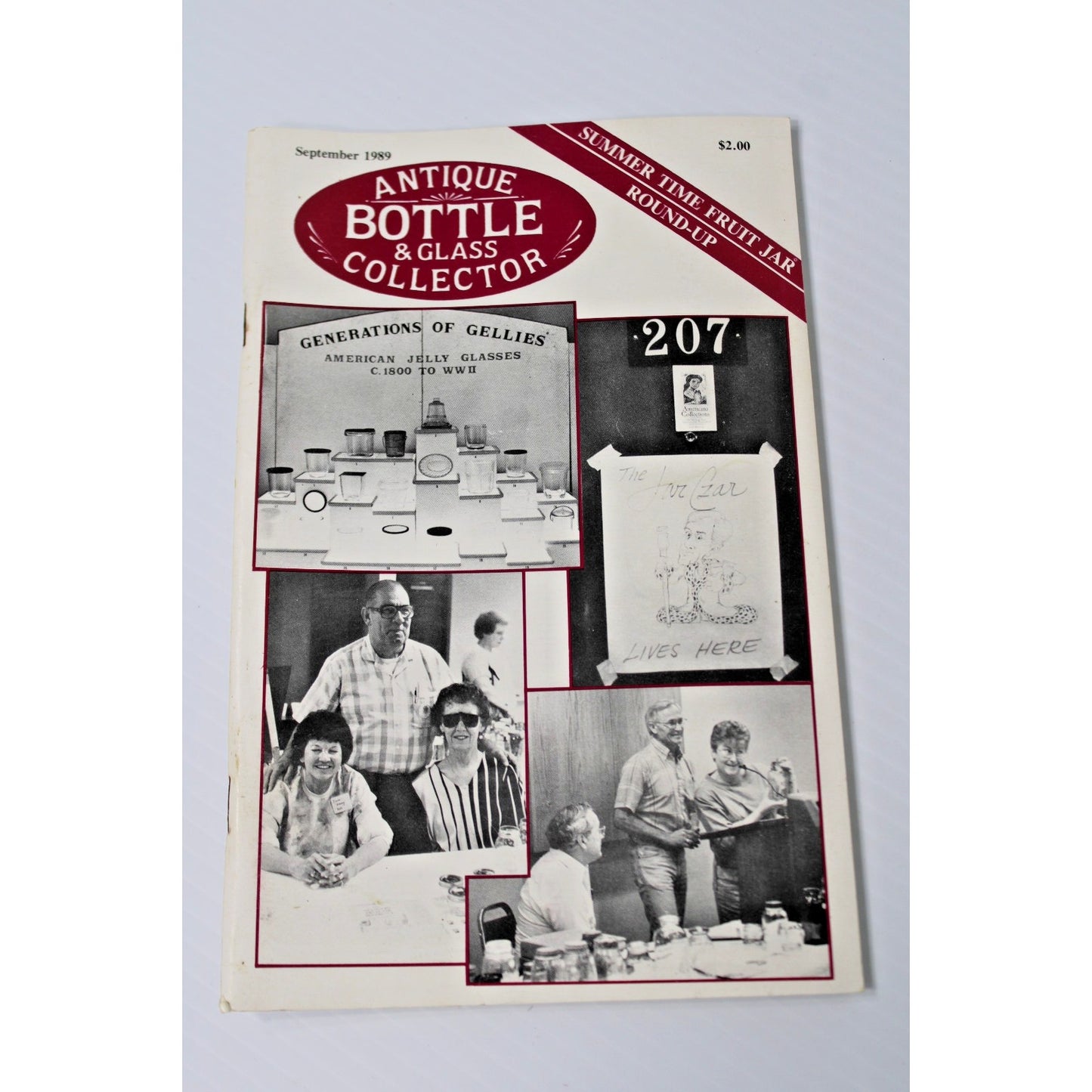 Lot of 8 Issues "Antique Bottle & Glass Collector" from 1989