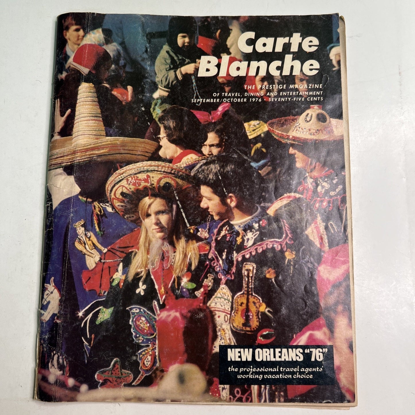Carte Blanche Magazine Sept/Oct 1976 Prestige Dining Travel NEW ORLEANS LA