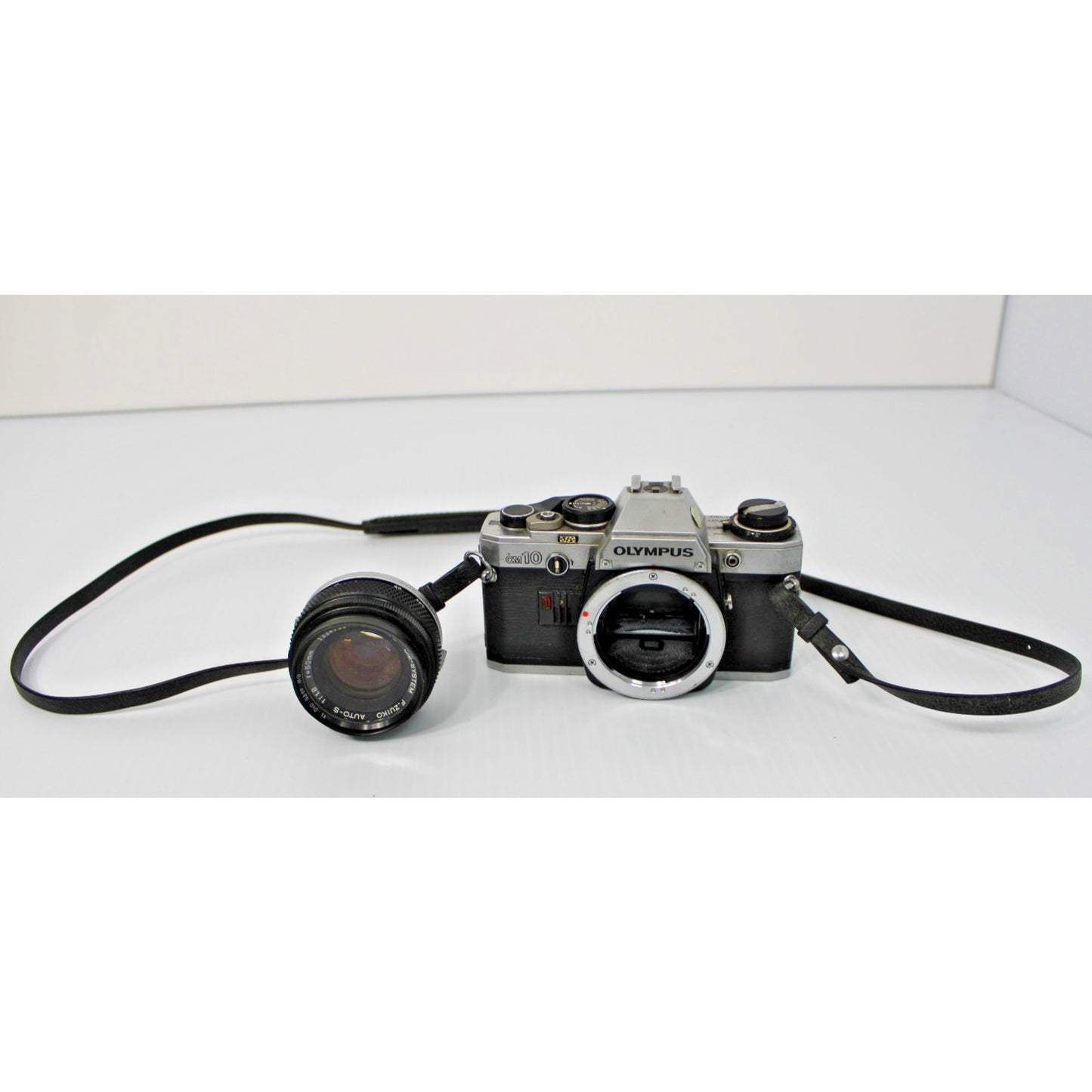 Olympus OM-10 35mm SLR Film Camera Body with 50mm f/1.8 Lens - Vintage Untested