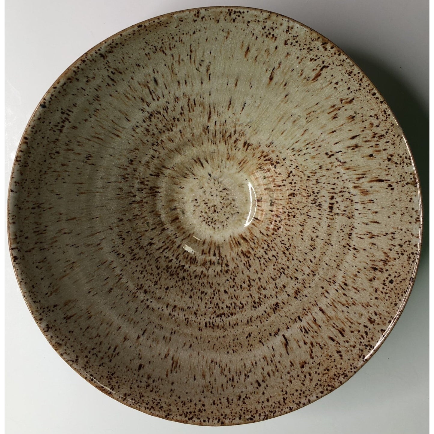 Vintage Studio Art Pottery BOWL Signed NOBLE Drip Glaze