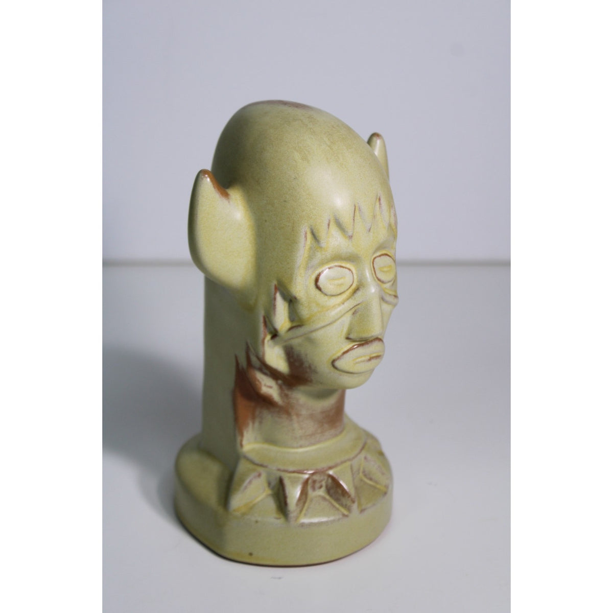 Vintage Frankoma Pottery Acee Blue Eagle Medicine Man Figurine c.1940s