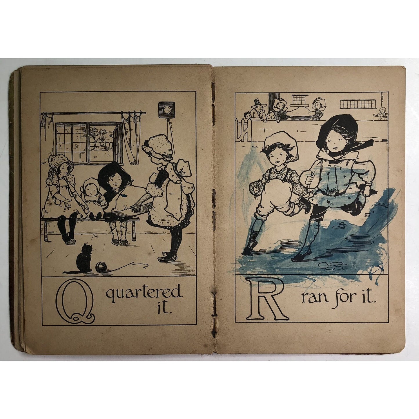 Antique WEE FOLKS’ ALPHABET by Bessie Hitch RARE As Is HTF