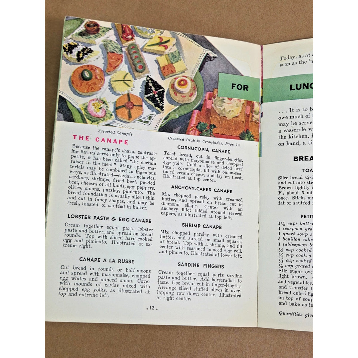 1931 Bond Bread 88 Mealtime Surprises Vintage Recipe Booklet Cookbook