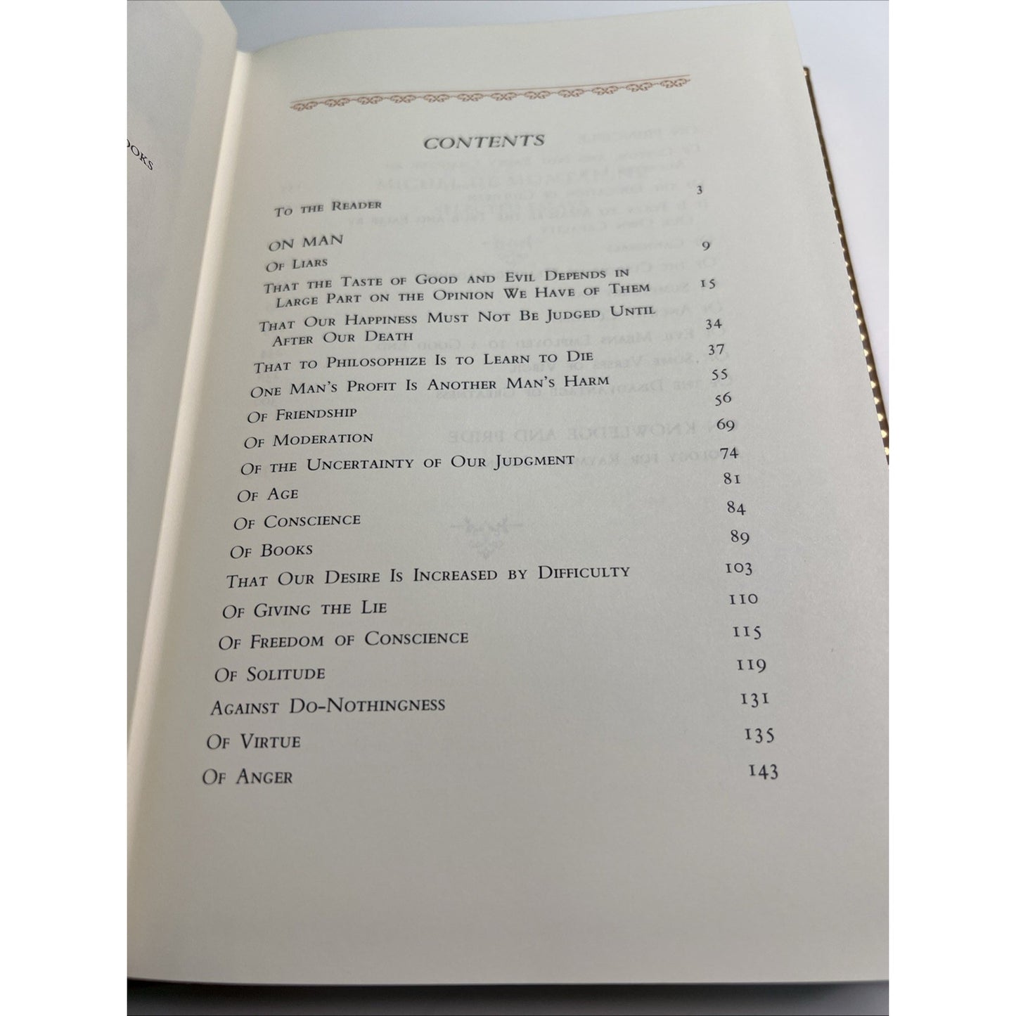 Franklin Library Oxford Great Books Selected Essays of Michel de Montaigne