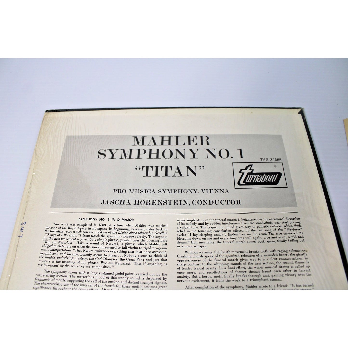 Gustav Mahler, Vienna Pro Musica Orchestra, Jascha Horenstein - Symphony No. 1