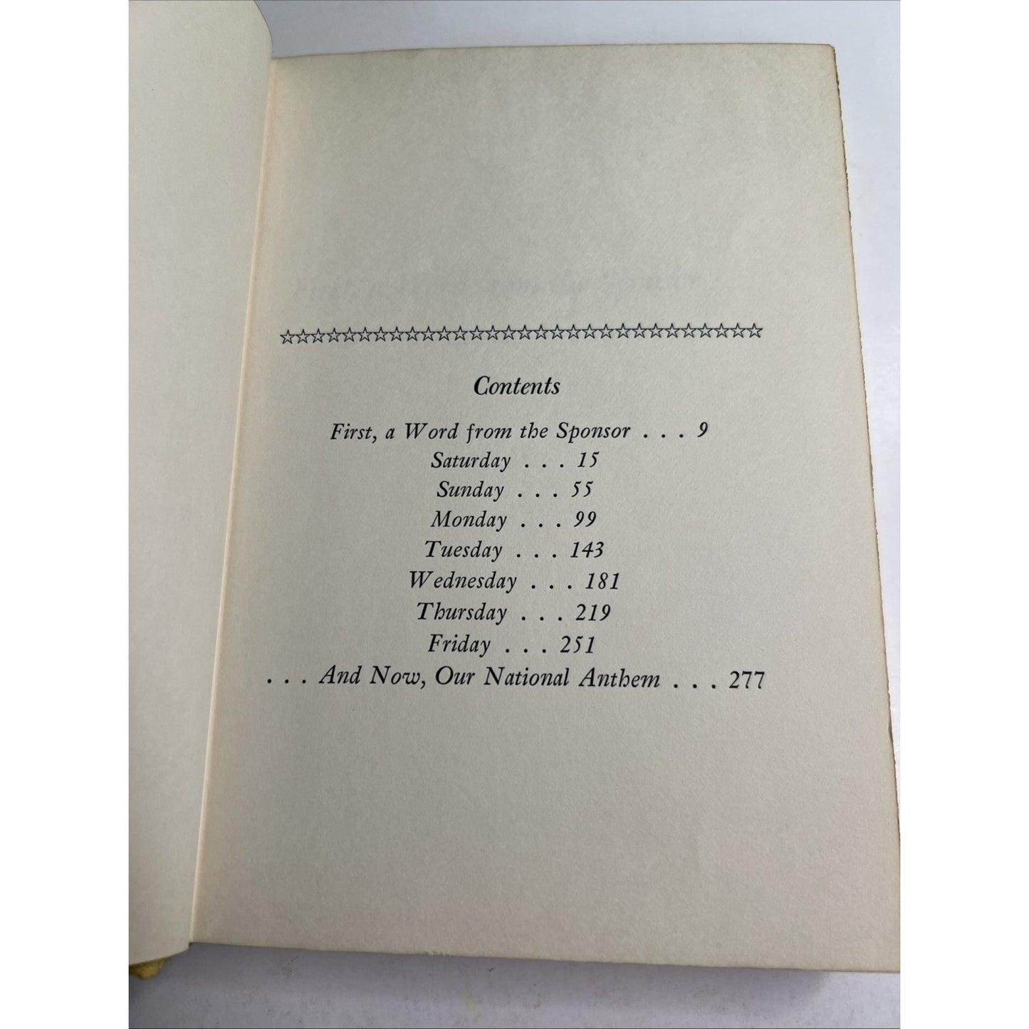 Seven Glorious Days Seven Fun-Filled Nights HC DJ 1st Ed by Charles Sopkin 1968