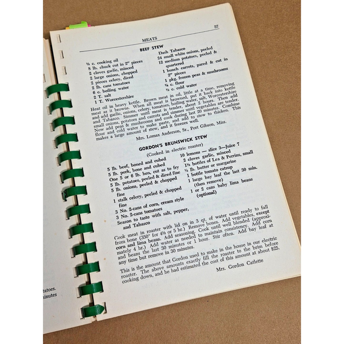 Vintage 1975 Inverness Mississippi Cookbook All Saints Episcopal Guild Southern