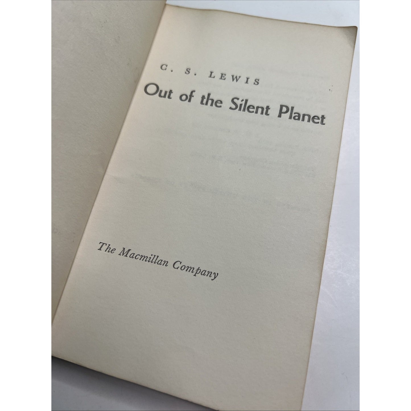 Out of the Silent Planet 1965 Ninth Printing 1970 Paperback By C. S. Lewis