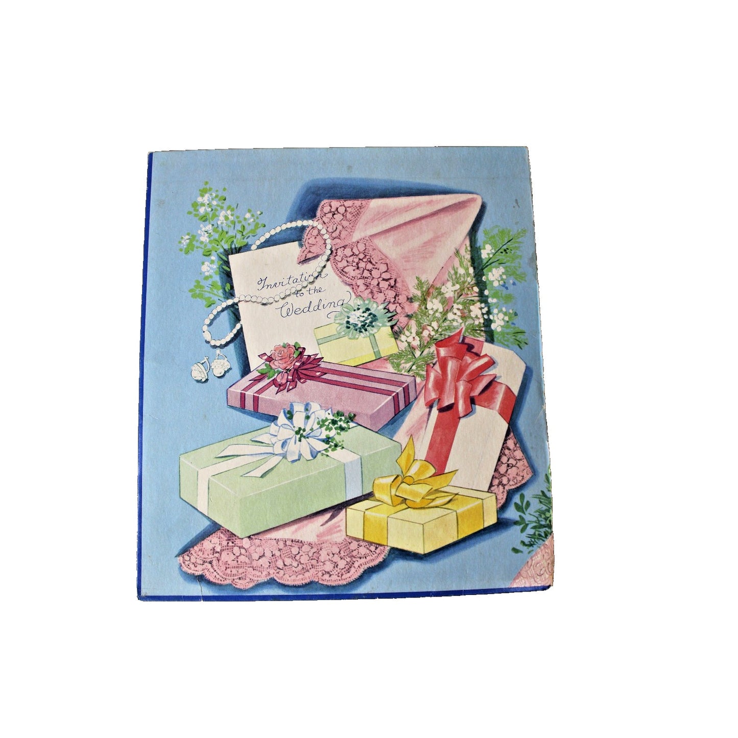 1954 Here's the Bride Original Paper Dolls, Six Dolls and Clothes Mid Century