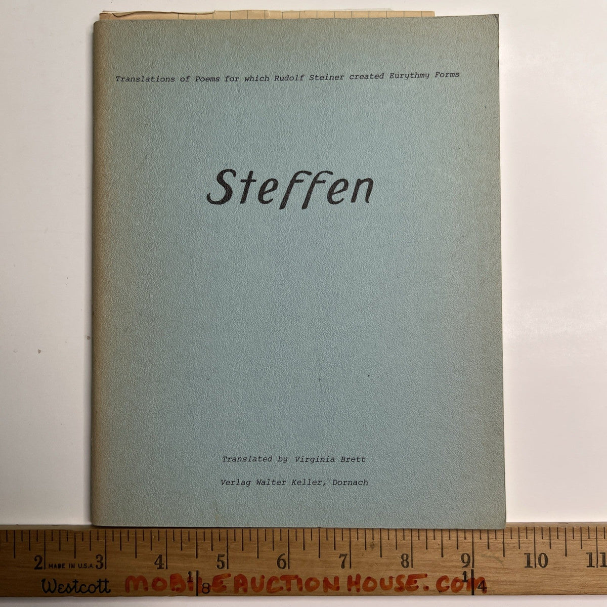 Pair Of Translations Various Poets & Steffen by Virginia Brett Eurythmy Forms